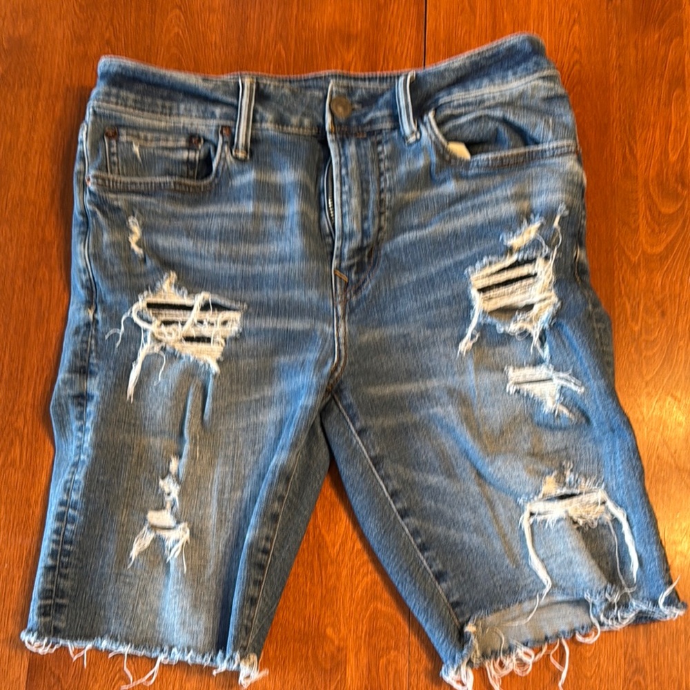 American Eagle Distressed Denim Shorts